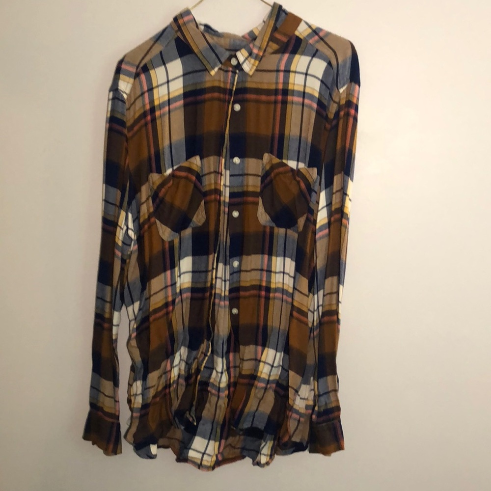 Target Mossimo brand long sleeve flannel print
